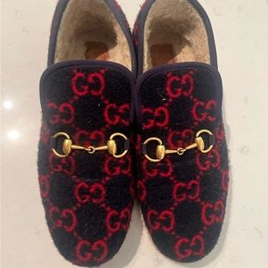 Gucci shearling loafers